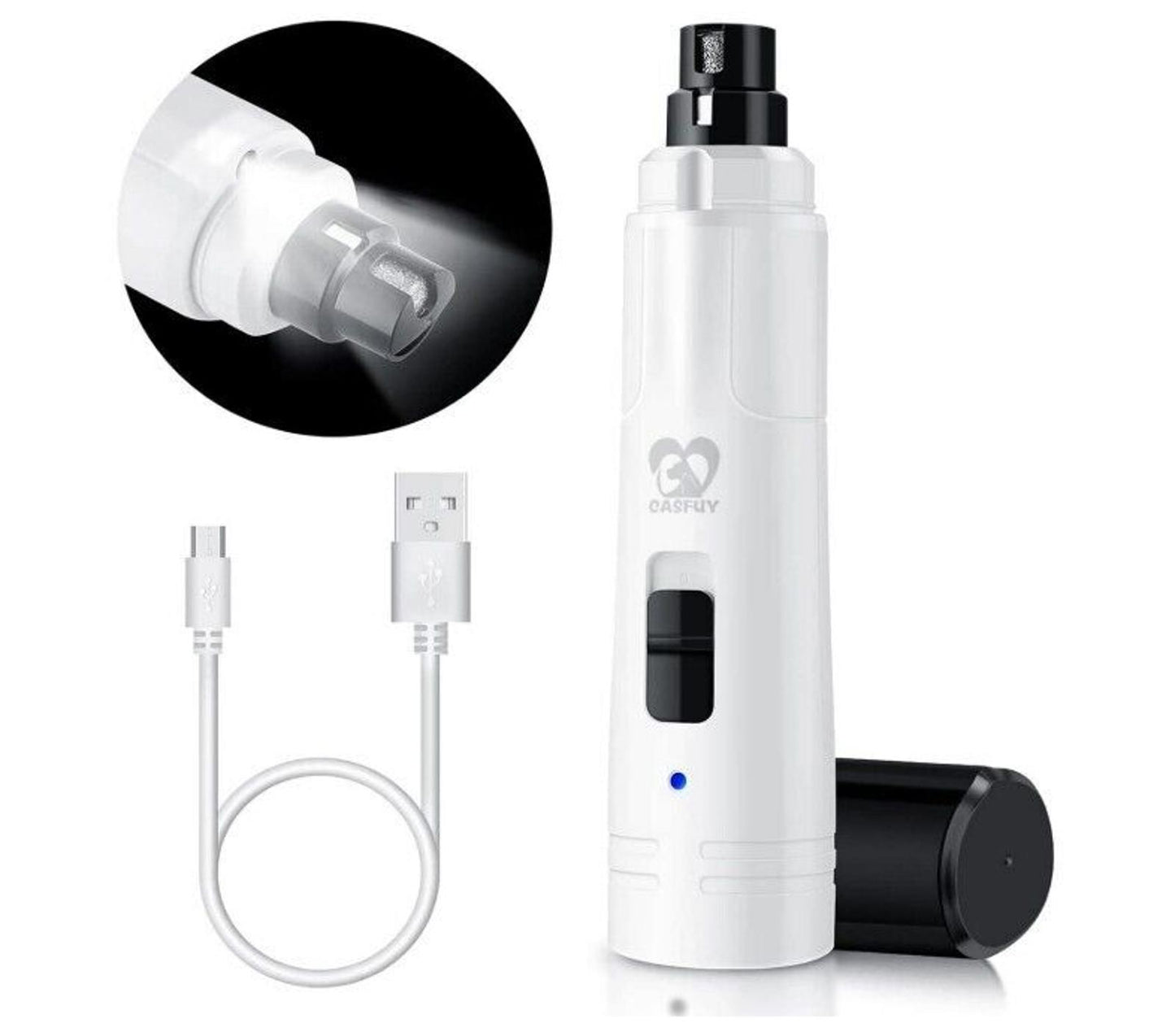 Portable Electric Facial Steamer with USB charging and sleek white design.