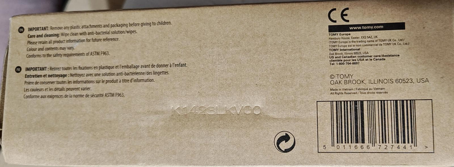 Product packaging with detailed instructions and barcode for easy identification.