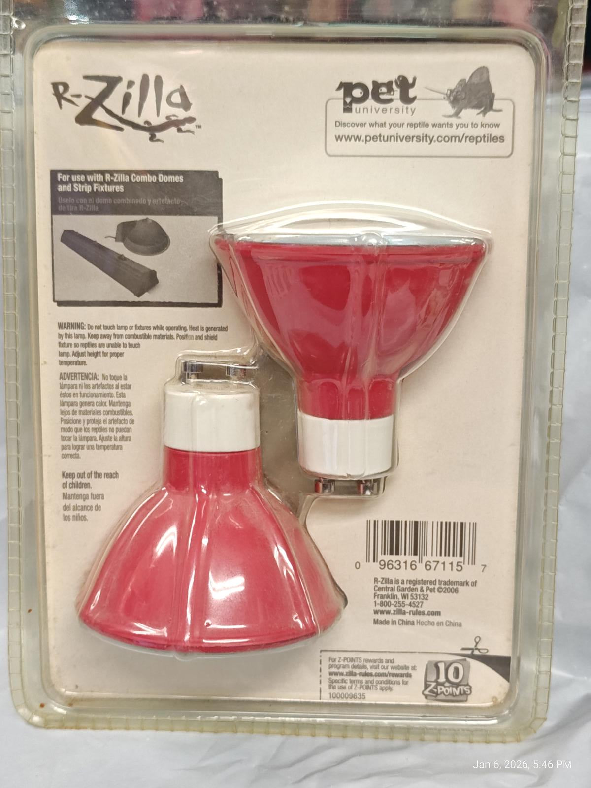 R-Zilla pet water bottle and feeding dish set in red color, designed for small animals.