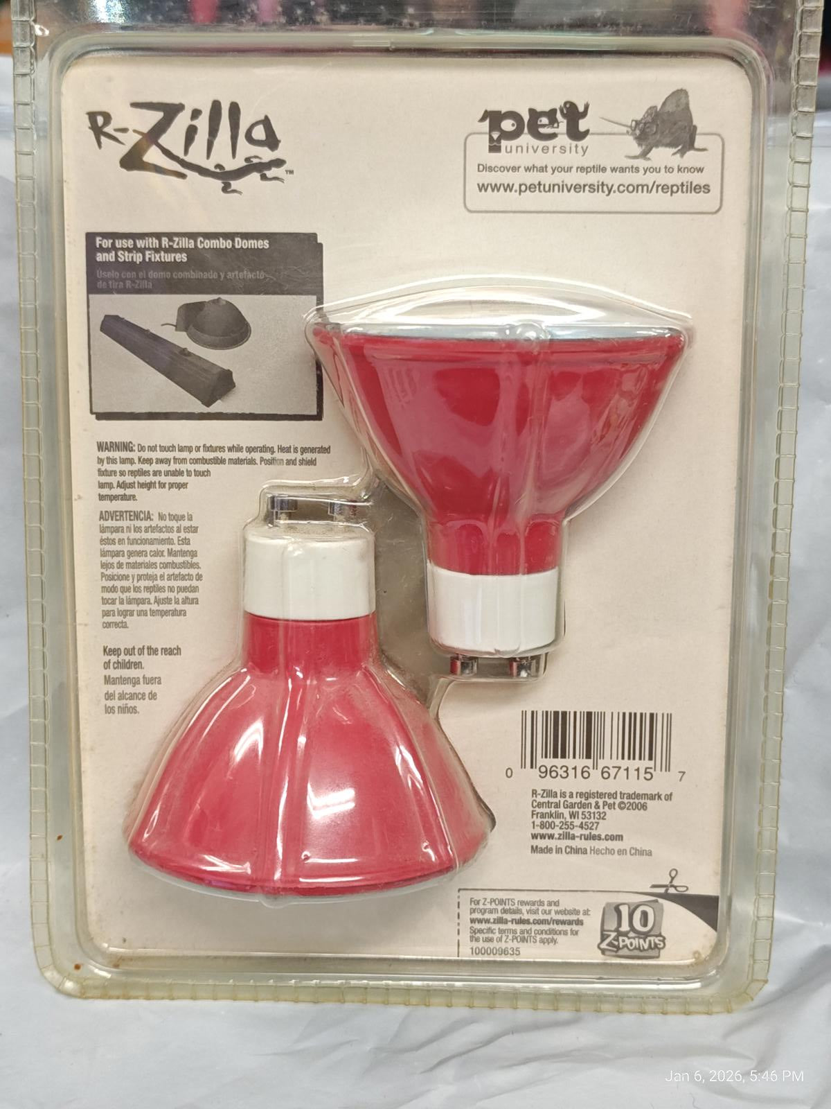 R-Zilla pet water bottle and feeding dish set in red color, designed for small animals.