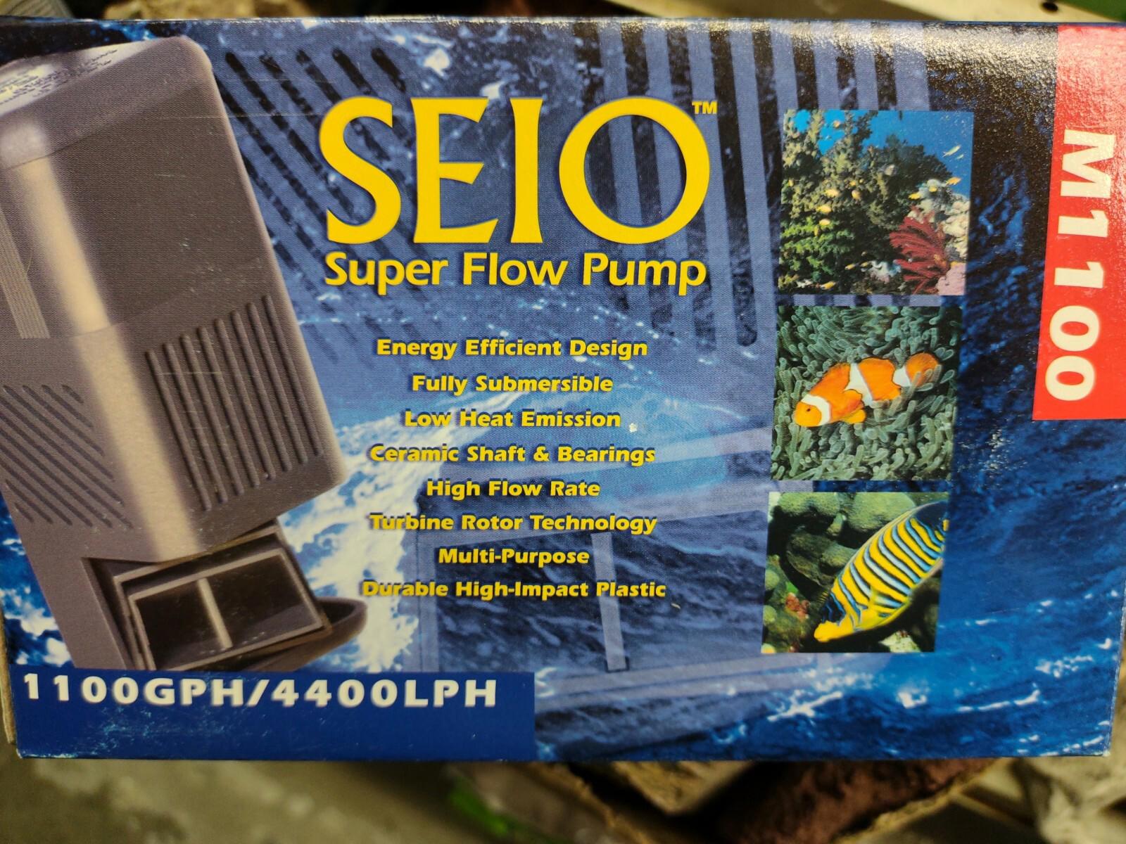 SEIO Super Flow Pump with energy efficient design and high flow rate for aquariums.