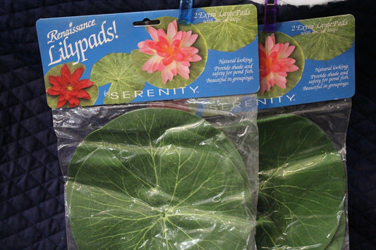 Serenity Lilypads for decorative use, featuring large green leaves and vibrant flower design.