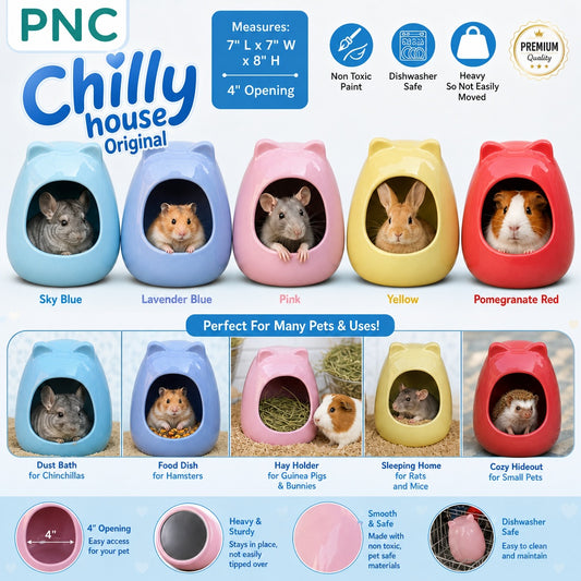 Ceramic Dust House  "Chilly House Original " by PNC - Large (Pink)