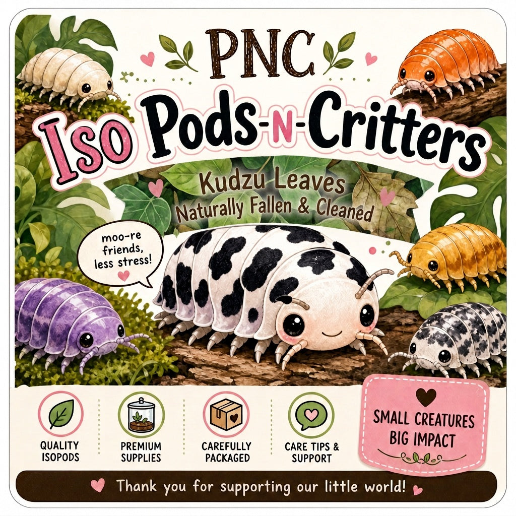 Isopod Kudzo Leaves Naturally Collected ,Cleaned & Prepared