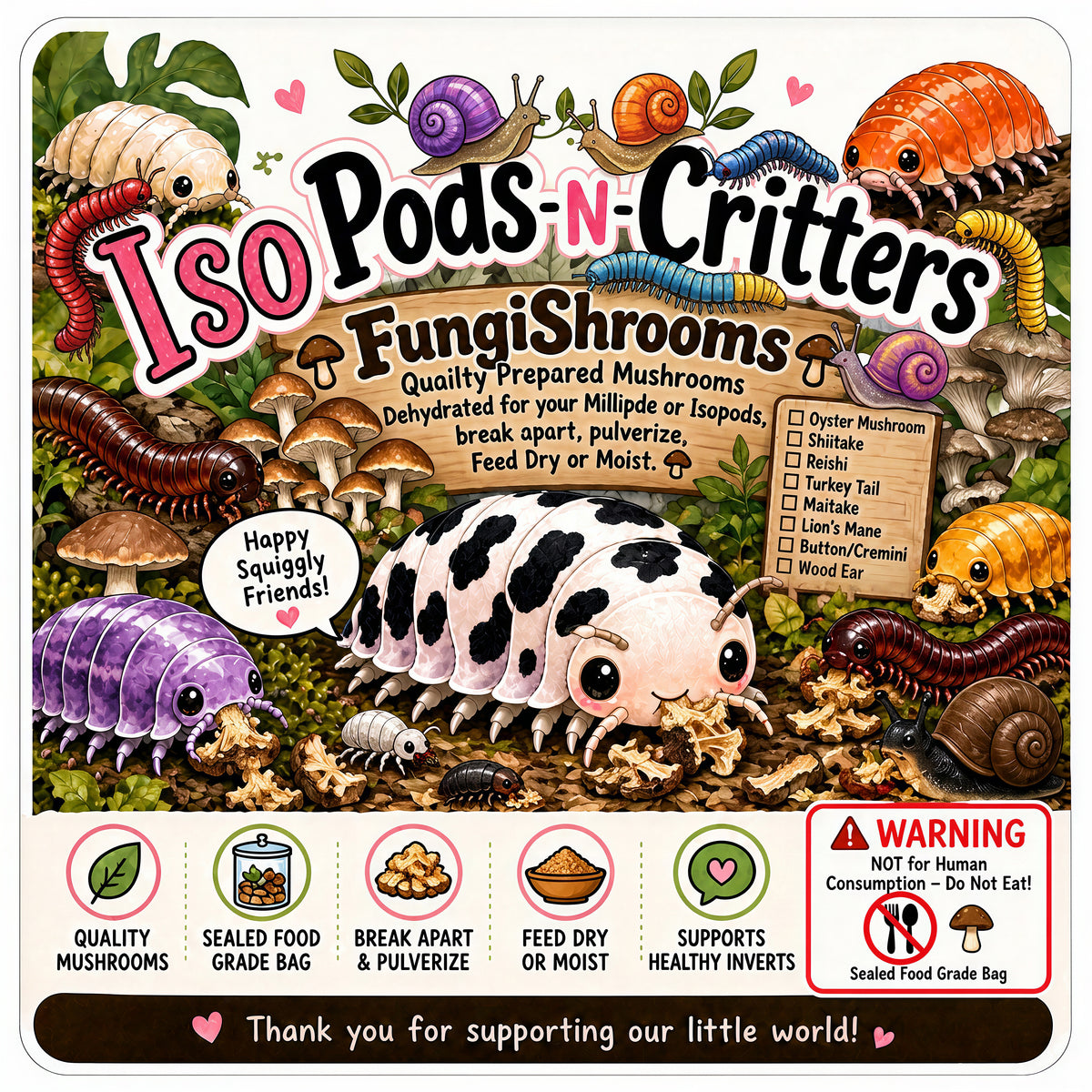 Isopod Invertebrate Fungi Strips – A Treat Your Pods Will LOVE! | PNC Family FInds