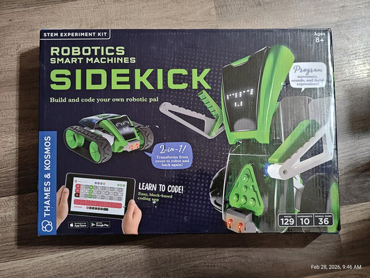 Sidekick robotics smart machine kit for building and coding your own robot.