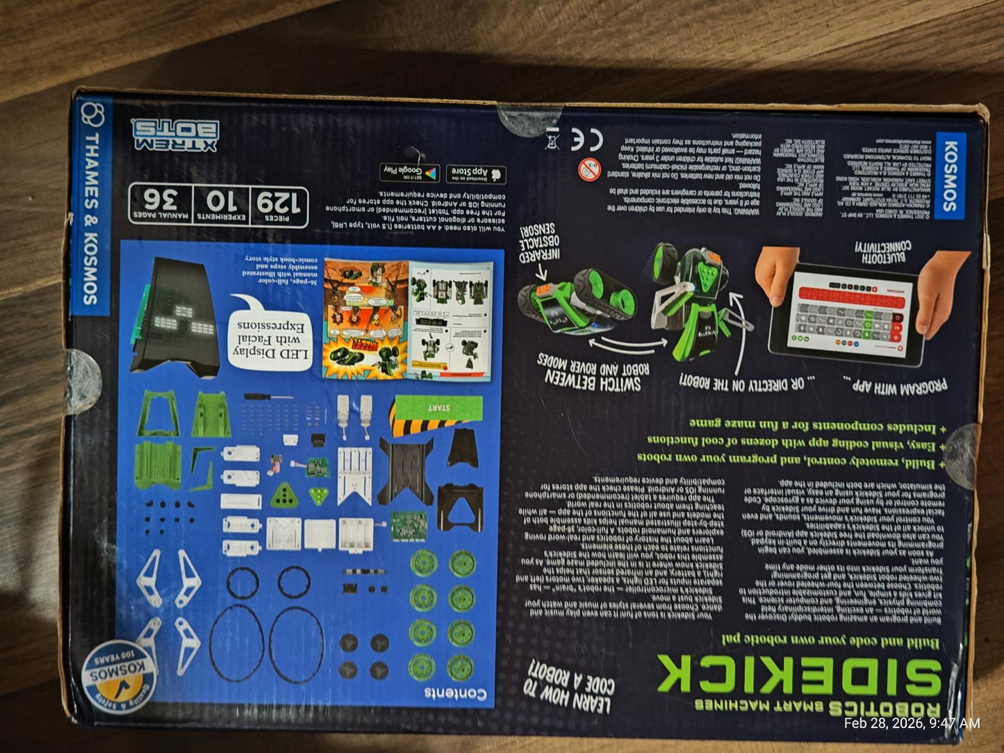 Sidekick 129-piece science kit featuring colorful components and educational materials.