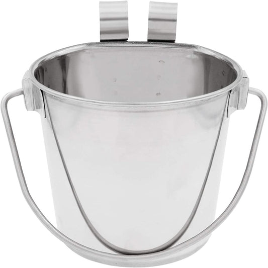 Stainless Steel Bucket with Handles for Easy Carrying.