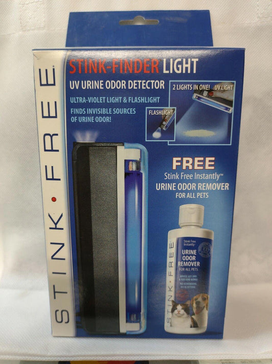 Stink-Finder Light UV urine odor detector with flashlight feature for finding invisible odors.