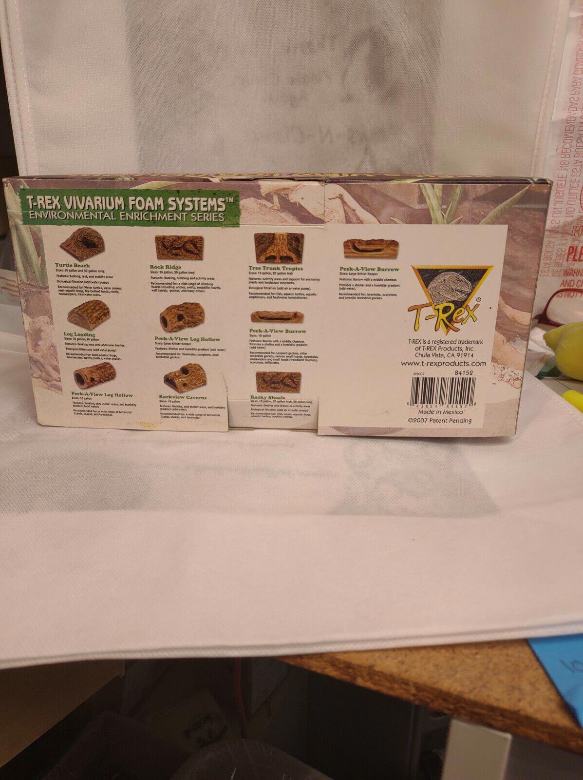 T-Rex Vivarium Foam Systems packaging showing various foam types and features.
