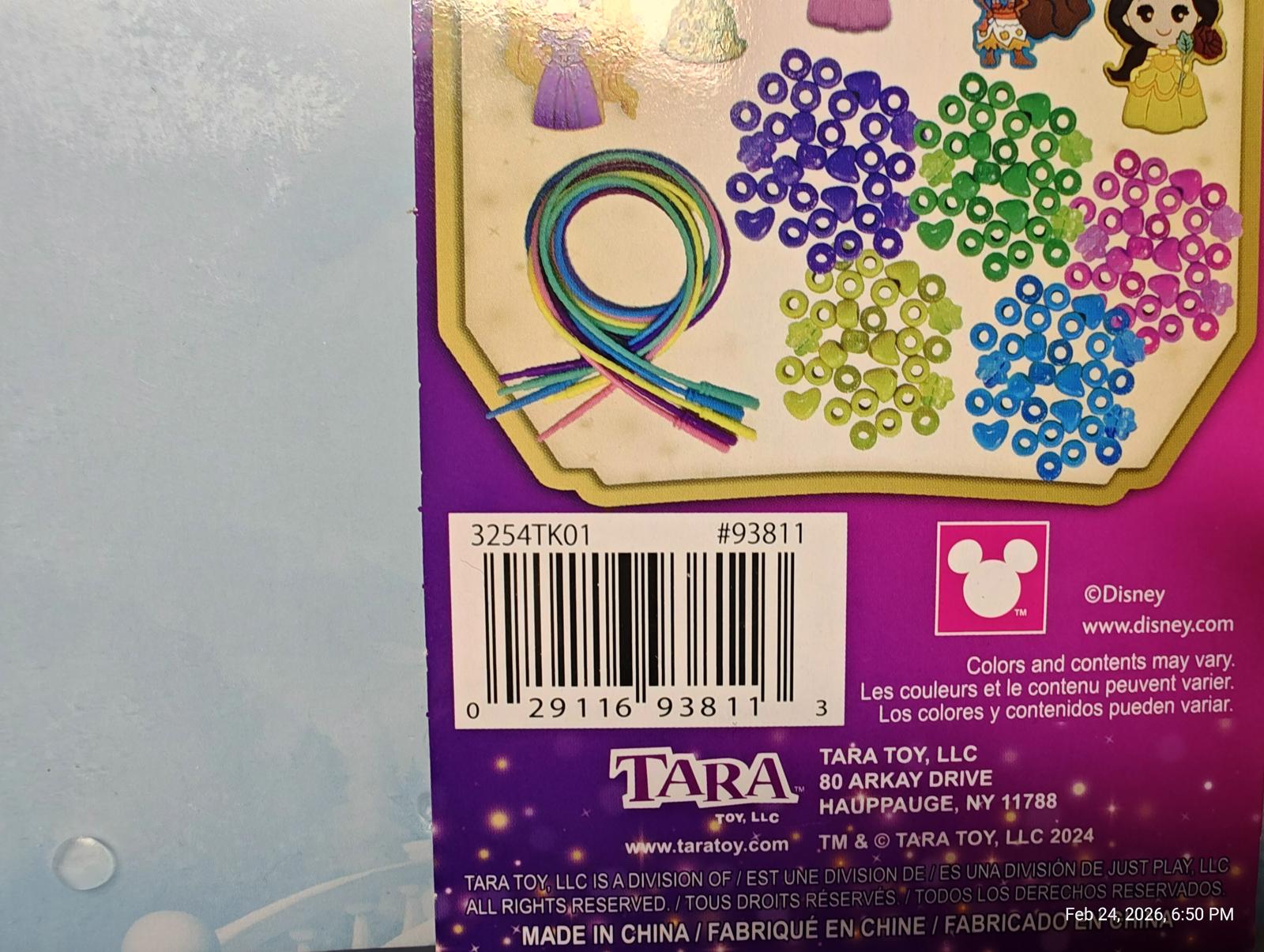 Disney Princess Rainbow Craft Kit with colorful beads and accessories.