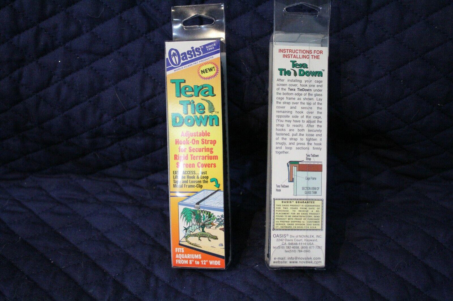 Tera Tie Down for securing greenhouse covers and tarps, featuring detailed instructions on the back.