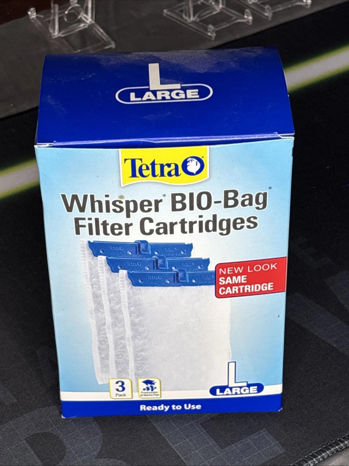 Tetra Whisper BIO-Bag filter cartridges in large size, featuring a new look and ready to use.