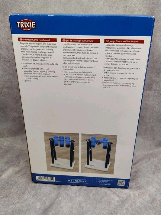 Trixie educational toy for dogs featuring interactive treat dispensers and adjustable difficulty levels.