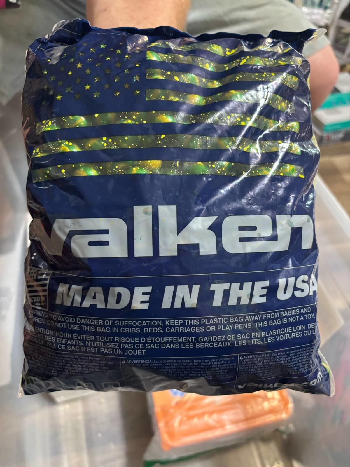 Valken bag featuring American flag design, labeled 'Made in the USA'.