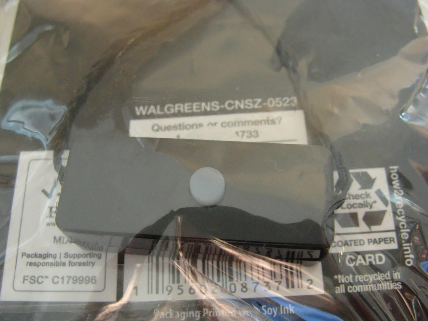 Walgreens CNSZ-0529 product packaging with barcode and label details.