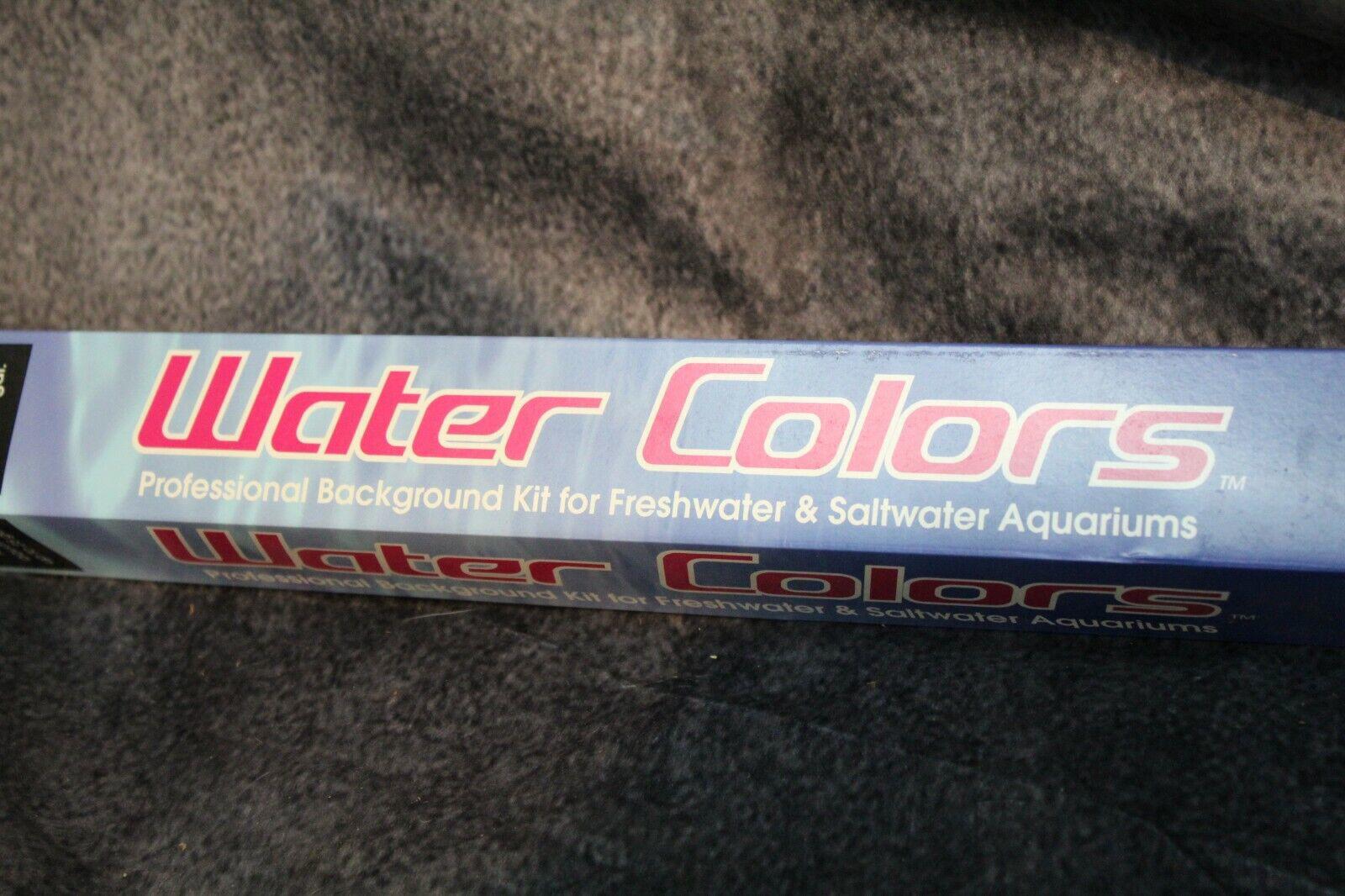 Water Colors professional background kit for freshwater and saltwater aquariums.
