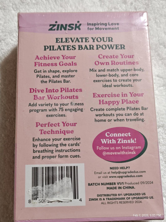 Zinsk Pilates Bar Power kit for fitness goals and home workouts.